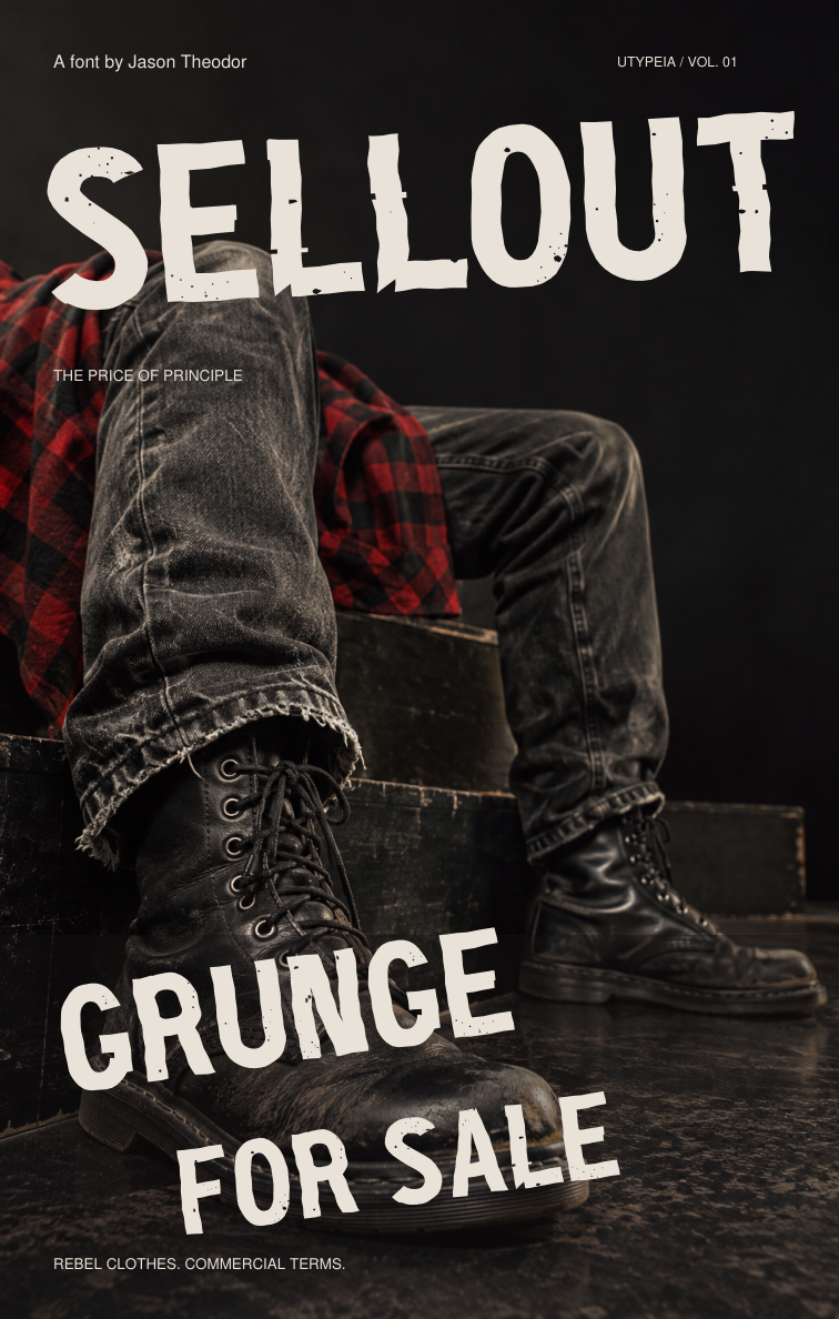 Grunge for Sale zine cover