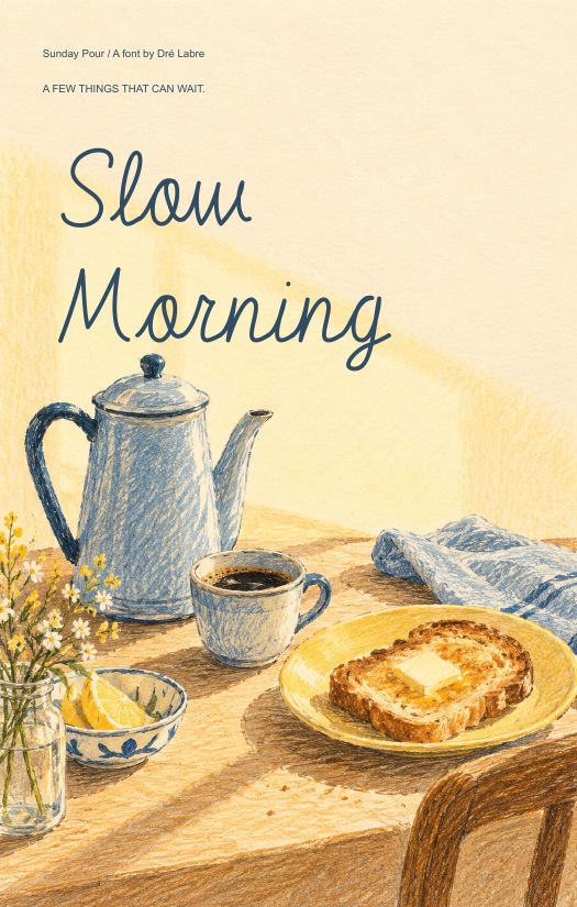 Slow Morning zine cover